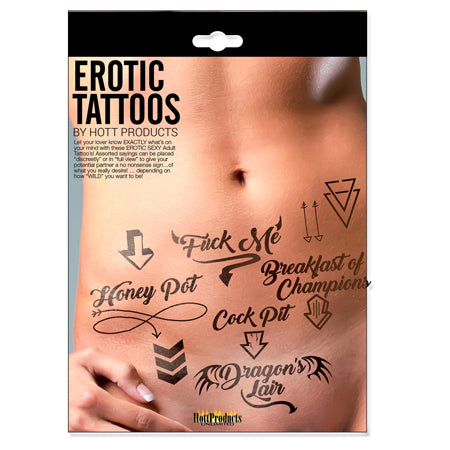 Adult Erotic Tattoos Assorted Pack-0