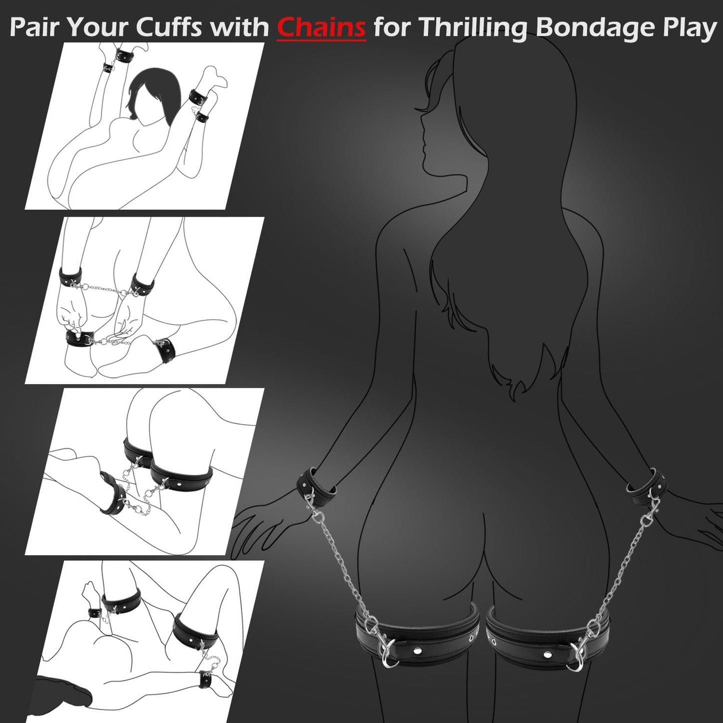 TemptationTrove Elite Couples BDSM Bondage Restraints Kit-4