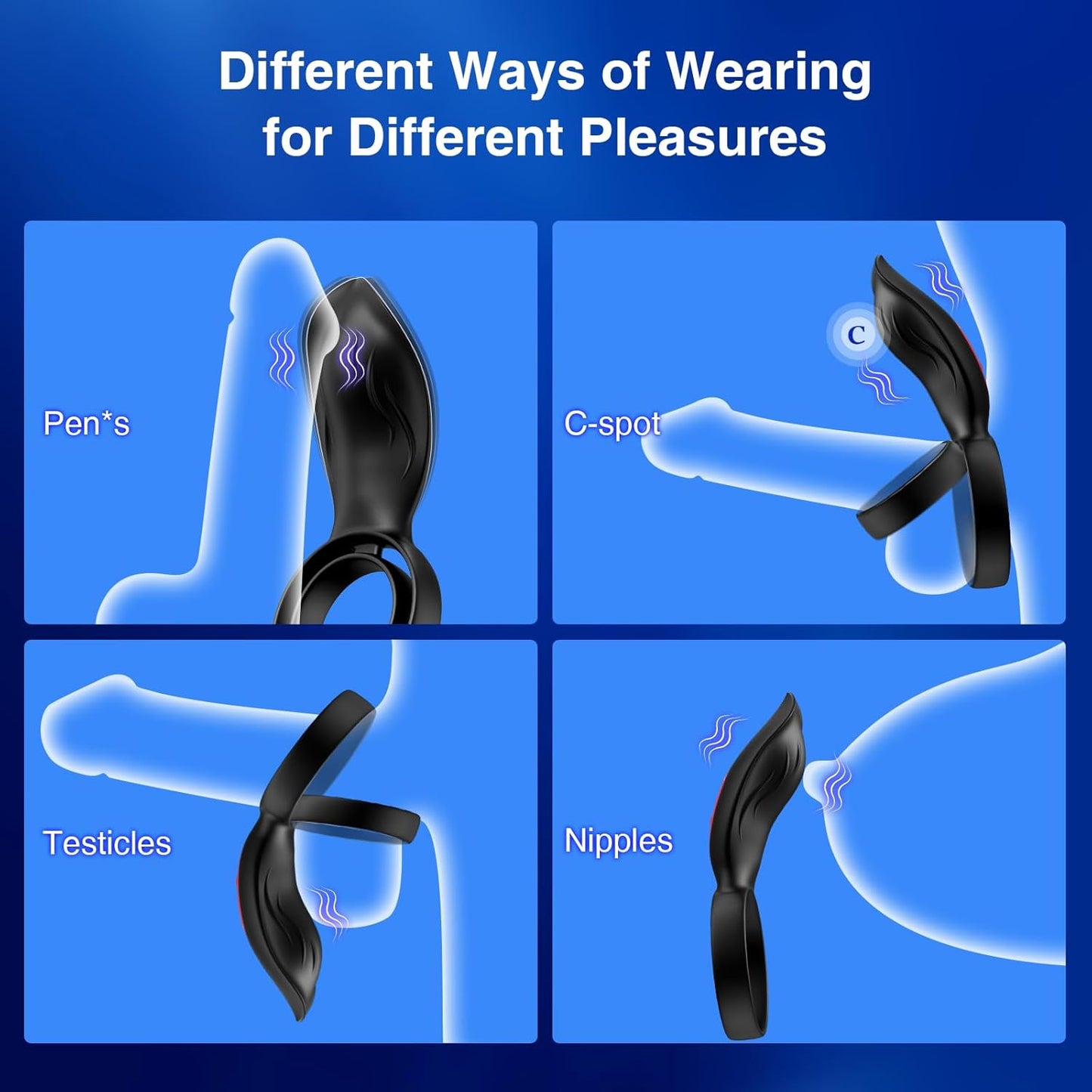 PleasureHaven Vibrating Penis Ring Clitoral Stimulator-3