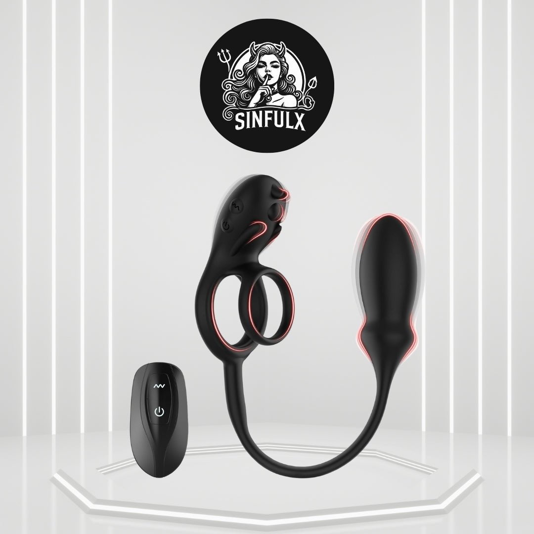 RippleTouch Dual Stimulation Penis Ring Butt Plug-0