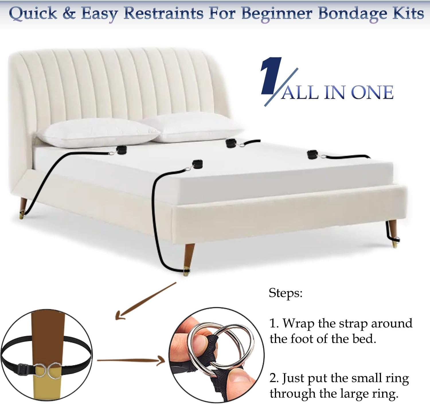 BDSM Bondage Bed & Restraints Kit-3