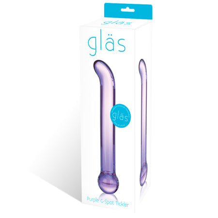 Glas 6.75 in. Purple G-Spot Tickler Glass Dildo-0