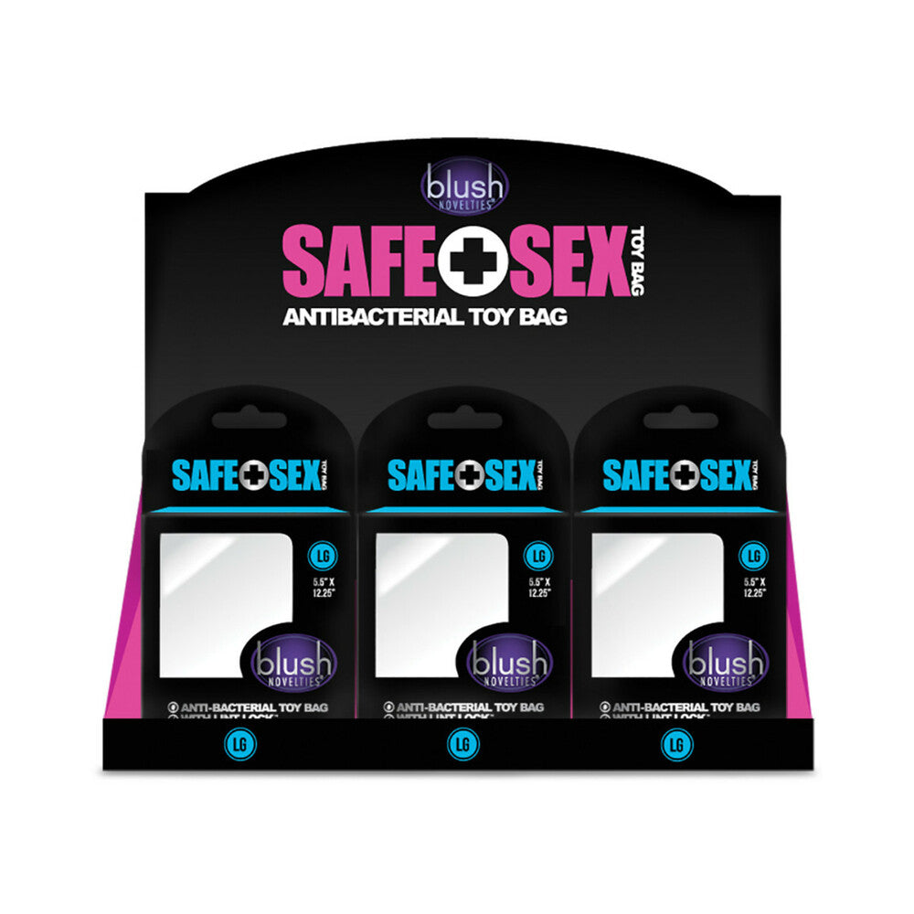 Safe Sex Antibacterial Toy Bag Large 24-Piece Counter Display-0