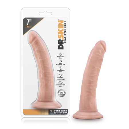 Dr. Skin Realistic 7 in. Dildo Beige-0