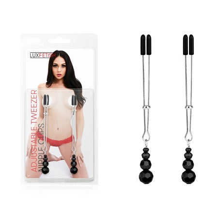 Lux Fetish Adjustable Tweezer Nipple Clips-0