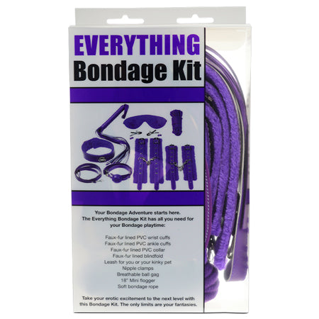 Ple'sur 12-Piece Everything Bondage Kit Purple-0