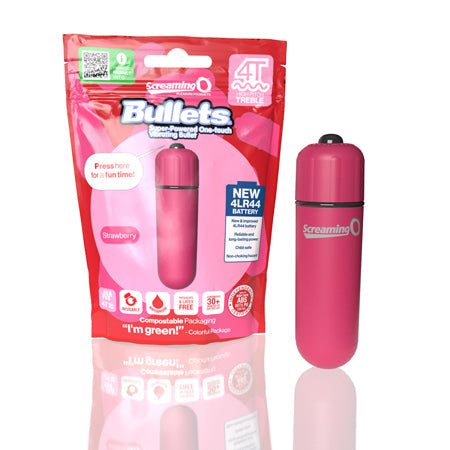 Screaming O 4T Bullet Vibrator Strawberry-0