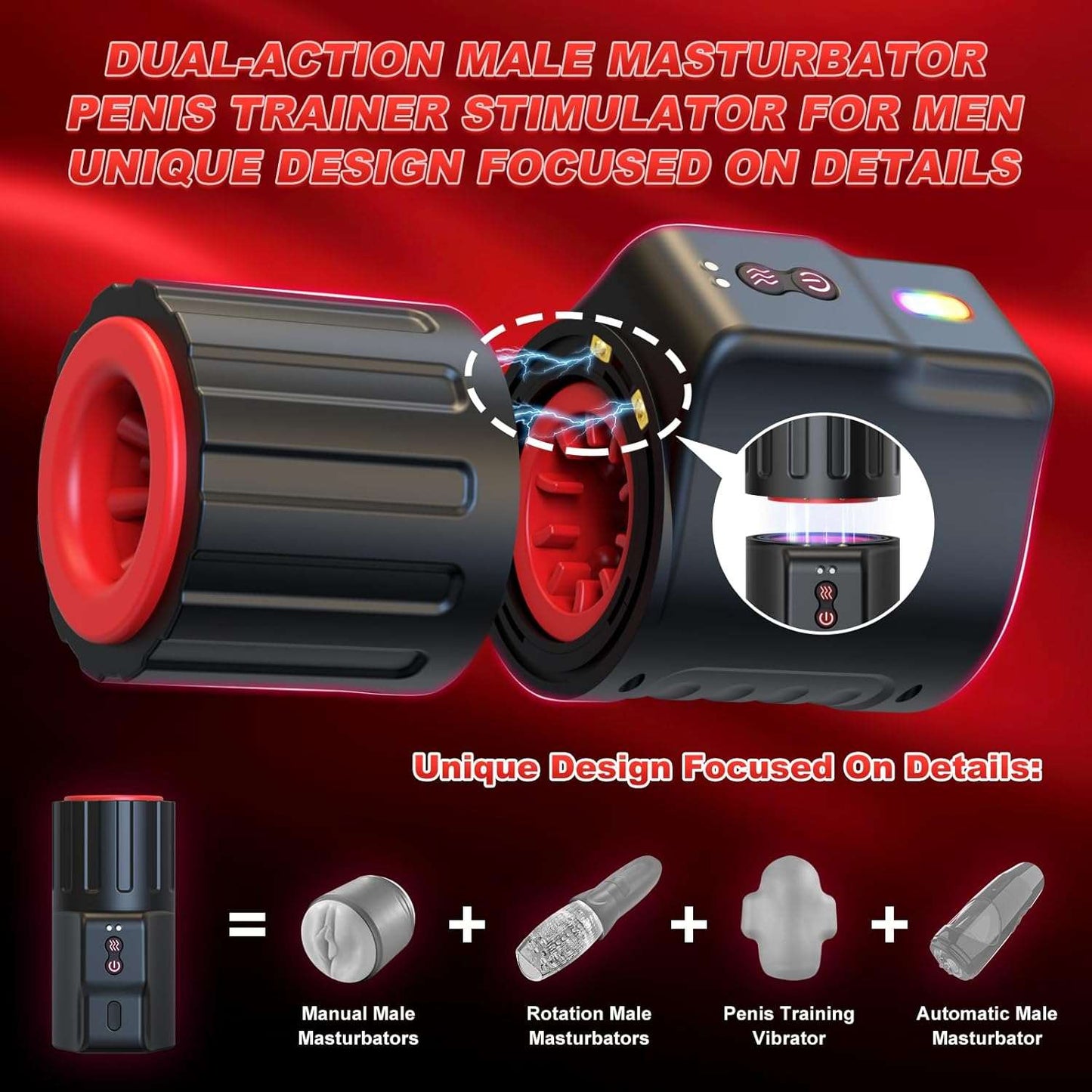 PeakTube Automatic Blowjob Male Masturbator-2