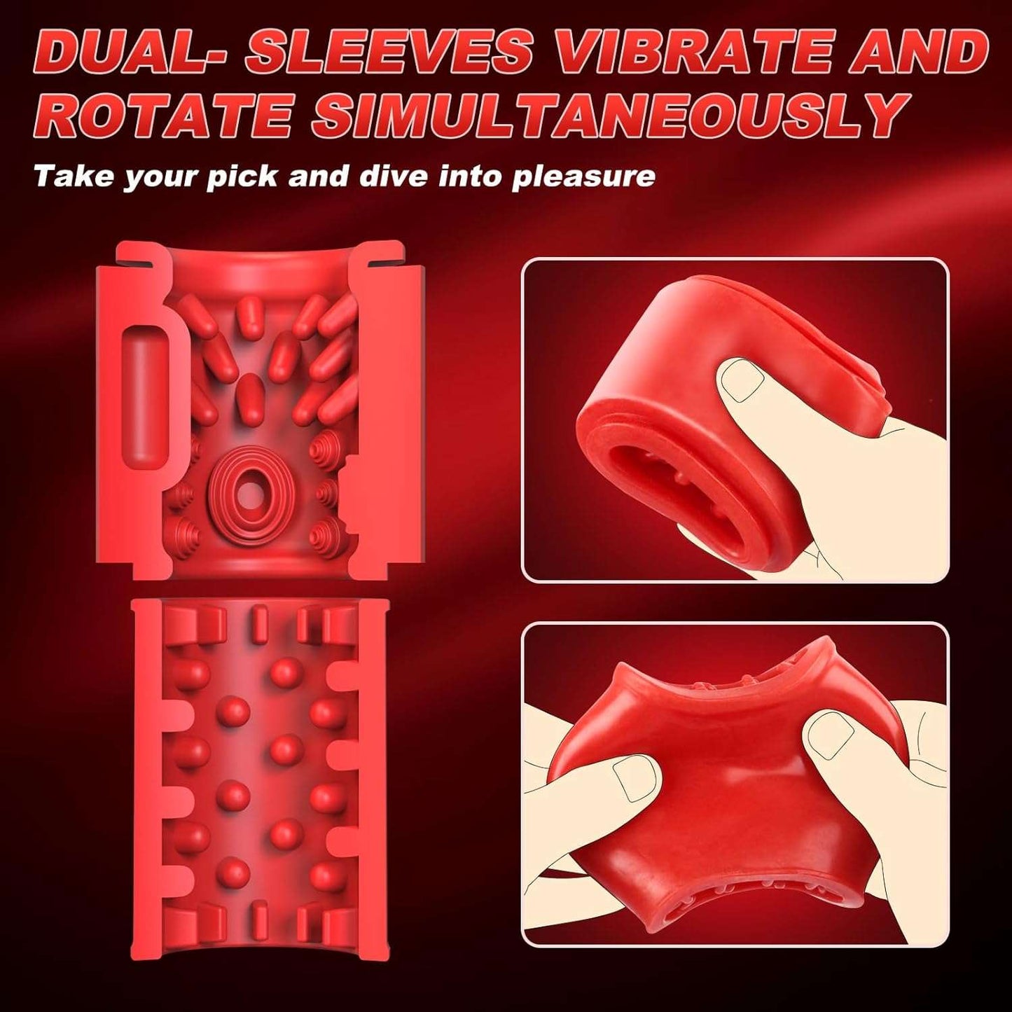 PeakTube Automatic Blowjob Male Masturbator-3