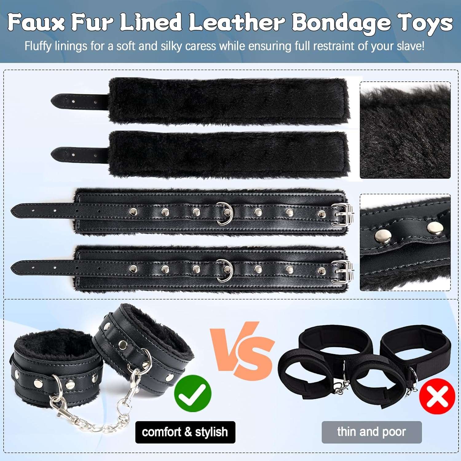 RelianceTies BDSM Bondage Restraint Kit-2