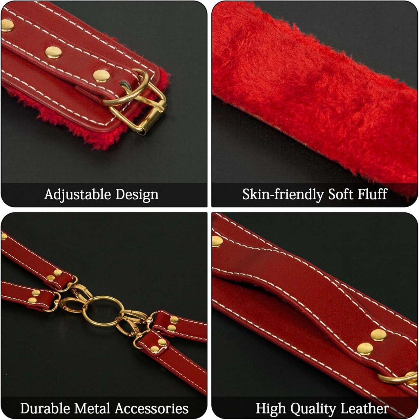 SecureFour Exciting BDSM Bondage Restraints Kit-4