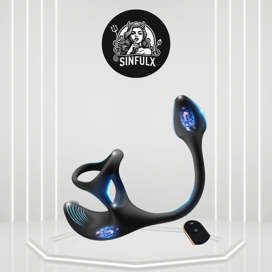 VeloPlug Triple Pleasure Male Vibrator Sleeve-0